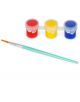 Комплект за декориране на яйце Legami - Hoppy Easter включва три малки боички в червено, жълто и синьо и четка със светлосиня дръжка и оранжев връх-идеален за декорация на яйца или великденска украса.-5-thumb