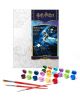 Комплект за лесно рисуване с акрилни бои Ideyka Harry Potter- Летящ "Форд Англия" включва номериран контур, три четки и 18 цвята за творческо рисуване по номера.-2-thumb