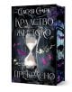 Корица на книга от Артлайн Студиос с пясъчен часовник с бял пясък, светещи лилави и сини пеперуди и тъмна, мистична гора. Заглавието на гласи: Кралствожестоко и прекрасно от Стасия Старк - с твърди корици и порезки. ISBN: 9786191935567-1-thumb