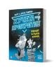 Корицата на книгата показва две илюстрирани кучета в детективски костюми до тухлена стена. Неоновото българско заглавие, Кучета под прикритие хващат котката крадец, загатва за детска загадка със забавни детективски детайли.-1-thumb