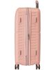Куфарът Pepe Jeans Chest Pink, 70 см, от ABS материал с 4 колела, затворен цип и черна дръжка комбинира стил и издръжливост за вашите пътувания.-2-thumb