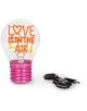 Лампа крушка Legami Bulb Fiction - Love is in the air с розова основа и оранжев неонов надпис, включващ USB кабел-перфектна настолна лампа и подарък за Свети Валентин.-8-thumb