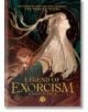 Корица на книгата Legend of Exorcism: Върху корицата на екзорсизма: Tianbao Fuyao Lu, Vol. 3 (Light Novel) от Fei Tian Ye Xiang са изобразени две ефирни фигури - едната от тях е крал на духове - с развети коси/плащеници, на фона на вихрени тъмночервени и -thumb