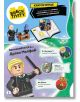 На оживена страница в списание Lego: Хари Потър - Отварите на Драко Драко Малфой е показан като минифигура на LEGO в дрехи на Слидерин, със символите на Хари Потър, трофей, змии и текст на български език.-6-thumb