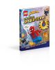 Предна корица на LEGO Marvel Spider-Man Explore the Spider-Verse, на която LEGO Spider-Man се разхожда из града със злодеи и специална минифигура на Spider-Man, показана в калъф вдясно.-3-thumb