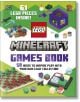 Корица на книгата "LEGO Minecraft игри", на която са изобразени фигурки от LEGO Minecraft, блокчета, лилаво кубче и текст: Включва 61 фигурки LEGO! Плюс 50 идеи, които да вдъхновят творческите игри - идеални за семейни занимания със собствените ви LEGO ту-2-thumb