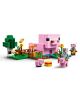 Възкресете „Майнкрафт“ с LEGO Minecraft „Къщата на прасенцето“ — конструктор с къщичка за прасенце, герои, животни и аксесоари върху зелена основа.-2-thumb