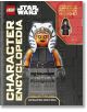 Корицата на LEGO Star Wars Character Encyclopedia Updated Edition показва голяма LEGO минифигурка на Асока Тано и подчертава стикер за ексклузивна минифигурка на император Палпатин за колекционери.-1-thumb