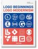 Корицата на "Logo Beginnings: Модернизмът на логото, 45-о издание" са изобразени сини и червени винтидж и модернистични лога като Fuji, Spalding и Shell, показващи еволюцията на логото. Издава се от Taschen.-1-thumb