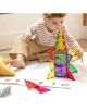 Малко дете изгражда цветна конструкция с Магнитен конструктор Apli Kids Magnex, 36 части. Ръководствата и допълнителните плочки правят тази образователна играчка идеална за STEAM обучение и творческа игра.-4-thumb