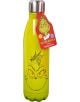Метална бутилка Fizz Creations - The Grinch: Зелена, двойностенна, с изображение на Гринч и червен етикет с втора Гринч физиономия и надпис WATER BOTTLE 500ML DOUBLE WALLED.-1-thumb