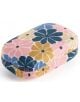 Правоъгълна текстурирана мини кутийка Miquelrius Boho Essence със заоблени ръбове, с флорален дизайн в розово, синьо и жълто на светъл фон.-1-thumb