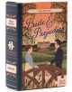 Мини пъзел Professor Puzzle - Книги, асортимент: кутия като книга с Прайд и предразсъдъци от Джейн Остин, 50 части, с илюстрирани герои на мост пред имение. Чудесен подарък за любителите на книги.-2-thumb