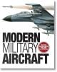 Корица на съвременните военни самолети: с много подробни произведения на изкуството, показваща реактивен изтребител, който изстрелва ракети, със стикер, подчертаващ гигантските разгъващи се илюстрации и подробните спецификации на самолетите.-1-thumb