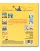 Задната корица на "Моята малка музикална книга: Моят малък Бетовен" на български език има текст, илюстрации на деца, които музицират, и изображения на тема класическа музика. На жълт фон са показани данни за издателя и баркод в долната част.-3-thumb