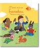 Илюстрация от "Моята малка музикална книга: Моят малък Бетовен" показва момче в дрехи от XVIII век с животни, които свирят на инструменти, а над тях е българският текст за Бетовен.-2-thumb