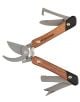 A Мултиинструмент Gentlemen's Hardware с дървени дръжки и различни разгъваеми градински клещи и остриета от неръждаема стомана - идеален избор от книжарница Orange за всички любители на градинарството.-4-thumb