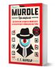 Българско издание на Murdle: Кримиграми от Г. Т. Карбър, със стилизирана корица с детективска шапка, червена лупа и икони, свързани с престъпления, на червен и бял фон.-1-thumb