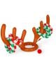 Надуваемата игра Legami - Oh My Deer включва надуваеми кафяви еленски рога и пръстени на червени, зелени и бели ивици, които да се хвърлят върху рогата. Включва малка червена топка в основата за празничен подарък Коледа.-2-thumb
