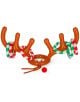 Надуваемата игра Legami - Oh My Deer включва надуваема кафява еленска рога и червени, бели и зелени пръстени за хвърляне, както и малка червена топка - забавна надуваема коледна игра и идеален подарък Коледа.-3-thumb
