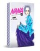 Корица на изданието „Nana: 25th Anniversary Edition, Vol. 4“ от Ай Язава, на която е изобразена героиня с къса синя коса, облечена в яркосиньо сако и дълга лилава пола, седнала с сериозно изражение — ярко отражение на емблематичната комбинация от романтич-1-thumb