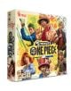 Изображение на кутията на Настолна игра 5 Minute One Piece, бърза настолна игра с героите на One Piece, рисунки и лога. Включва брандиране на Netflix и подробности за възрастта, играчите и времето за игра.-1-thumb