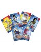 Шестте карти Dragon Ball Super от настолната игра "Dragon Ball Super: The Survival Of The Universe" включват Златна Фриза, Вегета, Сон Гоку (Ultra Instinct), Андроид 17, Пиколо и Андроид 18 с ярки статистики и фонове.-4-thumb