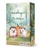 В кутията за "Настолна игра: Ежковците" са показани двама илюстрирани таралежи сред трева, тикви и ябълки. Кутията има текст на кирилица и английски език, представлява детска настолна игра за възраст 6+, 2-5 играчи, с време за игра 15 минути.-1-thumb
