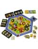 Комплект за настолна игра Settlers of Catan с шестоъгълни плочки с ресурси, номерирани жетони, фигури на играчи в различни цветове, карти, зарове, поставки за карти с ресурси и развитие - идеален за настолна игра Катан или разширение за 3-4 играча.-3-thumb