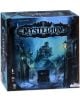 Обложка на настолна игра Mysterium (Обновено издание), на която е изобразена мъглива, осветена от луната улица с ретро автомобил и стълбове с лампи, водещи към голямо, зловещо имение на заден план.-1-thumb