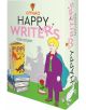 Кутия за настолна игра OTIMO Happy Writers с илюстрации на литературни герои - момче с костюм и пелерина, книгата "Пипи Дългото чорапче", роза и сенчест кон - идеални за тази образователна игра.-1-thumb
