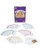 Настолна игра Five Crowns включва пет цветни бои (звезди, спатии, кари, купи и пика), всяка с номерирани карти и илюстровани жокери за тази уникална стратегическа игра.-3-thumb