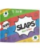 Цветна кутия за настолна игра Slaps Brainrot, парти игра за рефлекси за възрасти 7+, 2-5 играчи, с 10-минутно време за игра. Представлява анимационни герои и удебелен текст на раиран фон на дъгата.-1-thumb