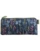 Несесер Miquelrius Hidden Forest Padded Blue е тъмносин ватиран калъф със зелен цип, украсен с розови, сини и жълти ботанически мотиви - идеален за козметика или ежедневни неща от първа необходимост.-1-thumb