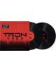 Двете черни винилови плочи са частично извадени от червено-черния ръкав на Nine Inch Nails - TRON: Ares (Original Motion Picture Soundtrack) (2 VINYL).-thumb