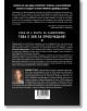 Задната корица на "Няма край - Освободете съзнанието си и спечелете войната вътре във вас" на български език, включва похвала за Дейвид Гогинс, резюме на неговата мотивационна литература, бял и червен текст, малка снимка на автора долу вляво.-3-thumb
