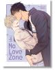 На корицата на No Love Zone, Vol. 4, Eunkyum и Jihyuk споделят нежна прегръдка, докато по-високият мъж целува челото на другия. И двамата са в ежедневни тоалети. В горния десен ъгъл е изписано "story & art by Danbi".-thumb