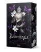 Ноктикадия от Кери Лейк isbn: 9789542851486 се появява с богато украсена кирилица, създавайки мистериозна и настроена атмосфера. Тъмна, готическа корица за книга от издателство Сиела с череп, бели лилии и лилави пеперуди. -1-thumb