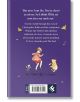 Задната корица на "Сега сме шест" е с лилав фон и илюстрация на дете и Мечо Пух, които танцуват сред пеперуди. Текстът отгоре отбелязва, че това е юбилейното издание по случай 100-годишнината на любимата детска поезия на А. А. Милн.-2-thumb
