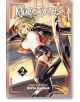 Корицата на Nue's Exorcist, Vol. 2 е с динамичен женски персонаж в аниме стил в драматична поза с пламтящ щит - задължителна за феновете на приключенията с духове и екзорсистки семейства.-1-thumb