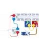 Образователен комплект Hape LabBox - Изследване на вериги, 34 части включва модули с магнитни конектори, цветни кабели и серво мотор - идеален за електрически вериги и електронни експерименти за деца.-3-thumb