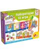 Цветната кутия за Образователна игра Lisciani Giochi Carotina - Лаборатория 10 игри включва пъзели с животни и числа. На българската опаковка са изобразени влак, животни, числа и символът магически морков.-1-thumb