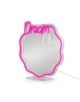 Огледало с LED лампа Legami - It's a Sign, Dream Big (Това е знак, мечтай за нещо голямо) има вълнообразна рамка с розов неон, надпис "Dream" в розово и "BIG" в бяло в горната част. Тя стои върху прозрачна основа със захранващ кабел за жив неонов ефект.-3-thumb