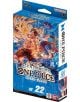 Карти за игра One Piece: Стартер дек Айс и Нюгейт ST-22 - официален продукт с героите Айс и Белобрадия, подходящ за фенове на One Piece над 6 години.-thumb