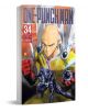 Корица на „One-Punch Man“, том 34, на която Сайтама е изобразен в жълт костюм със стиснат юмрук, а Гаро е приклекнал под него; и двамата са с сериозни изражения.-1-thumb