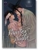 Корицата на Painter of the Night, Vol. 1 представя двама мъже в традиционно корейско облекло, които се гледат втренчено под полумесец, а единият нежно държи ръката на другия в тази мрачна романтична история за момчешка любов от Byeonduck.-thumb
