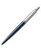 Синя и сребърна химикалка Parker Royal Jotter XL Primrose Matte Blue с лъскав метален клипс с гравирана стрелка, налична в книжарница Orange.-1-thumb