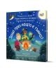 Детска книга "Първи въпроси и отговори: Защо през нощта е тъмно?" С корица на български, изобразяваща три деца и куче край лагерен огън под звездно небе, кани малките читатели да открият тайните на деня и нощта.-1-thumb