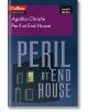 Тъмно синя корица на Peril at End House Collins English Readers Level 5 CEF B2+, с изображение на силует на къща с осветен прозорец - идеална за изучаващите английски език.-2-thumb