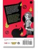 На задната корица на Phantom Busters, Vol. 1 е изобразен изненадан ученик в униформа, заобиколен от зелени пламъци и червени забранителни знаци, напомнящи за свръхестествен клуб на екзорсист на смел червено-черен фон.-2-thumb